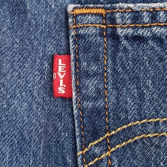 Levi's 501 Skinny Premium Jeans Big "E" Denim Blue Wash Distressed Size 30 hi Ri - Picture 12 of 16